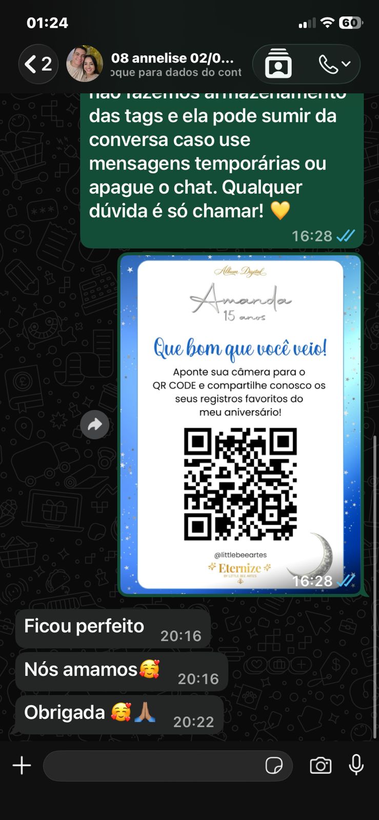 Depoimento de Annelise — 15 anos